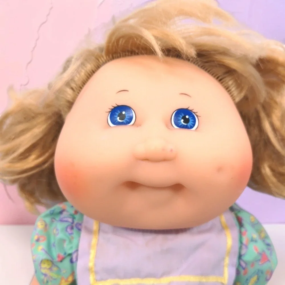 VTG 80's Hasbro Cabbage Patch Kids Splash N Tan Doll Blonde Blue Eyes 14